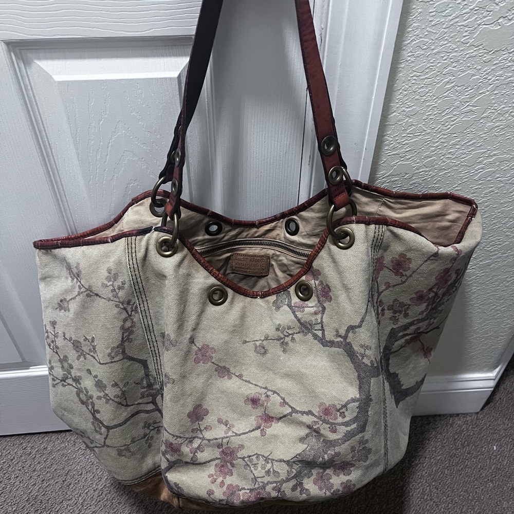 Lucky Brand Cherry blossom canvas bag